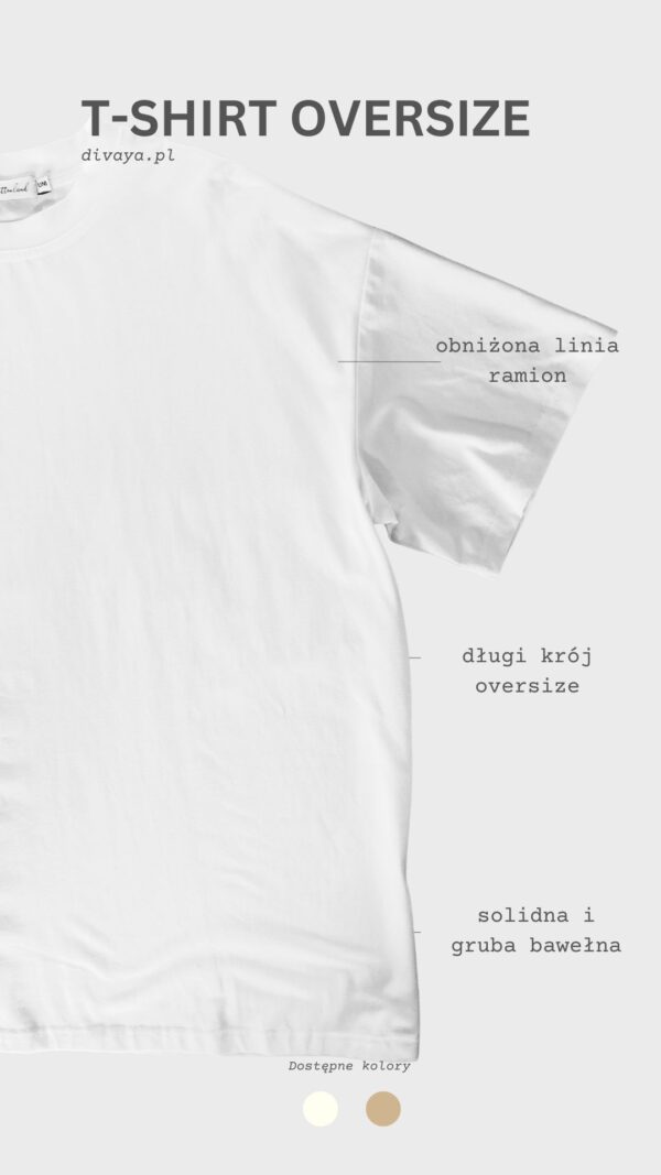 T-shirt oversize creme