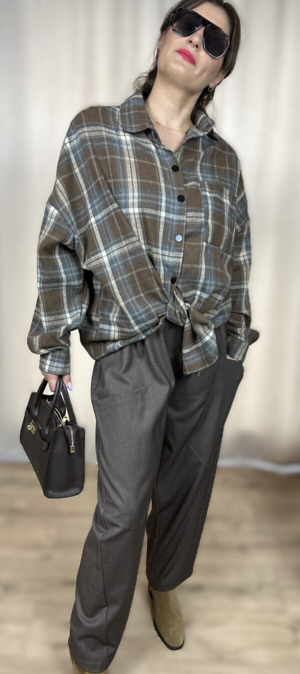 Spodnie brown oversize