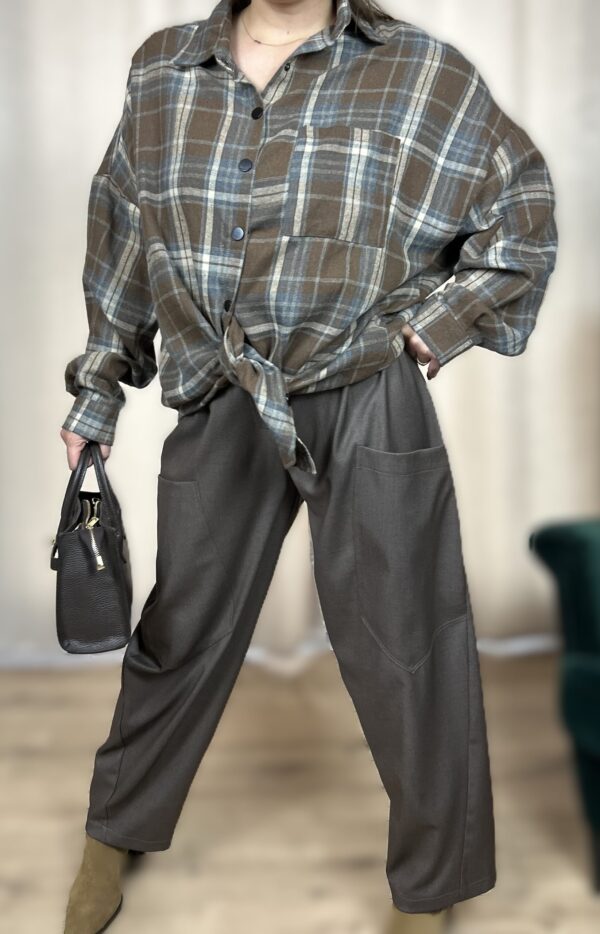 Spodnie brown oversize