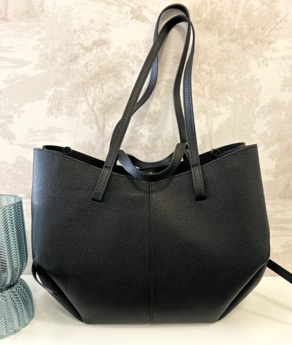 Torba skórzana czarna classic 3 Torba skórzana czarna classic