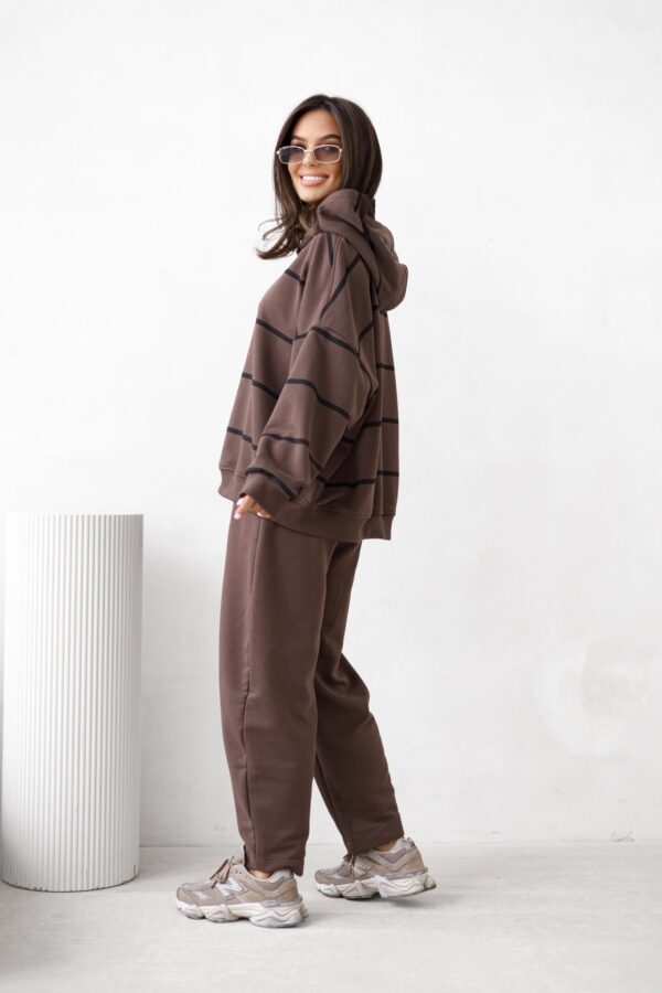 bluza oversize z kapturem, bluza brazowa, bluza bawelniana