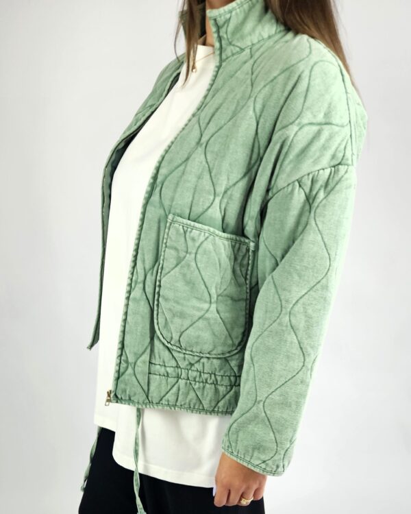 ekka kurtka z lekkim wypełnieniem zielona jesienna