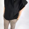 toppaddedczarny2 T-shirt padded oversize black