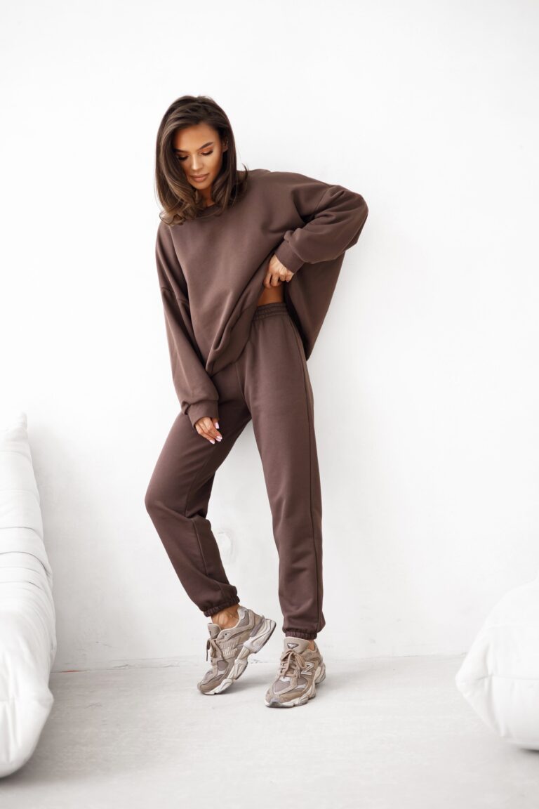 Spodnie jogger brazowe