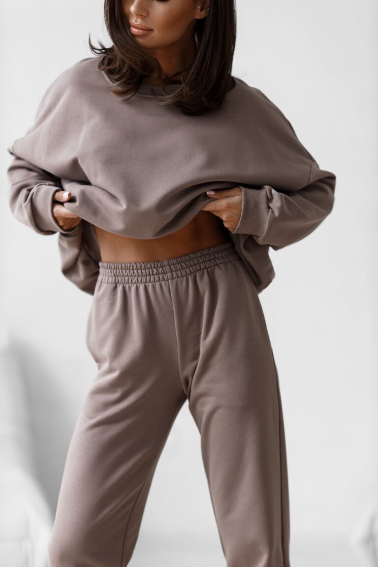 Spodnie jogger jasny braz