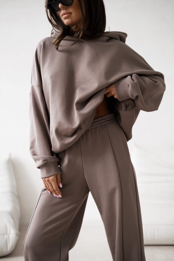 Bluza oversize Lazy jasny brąz