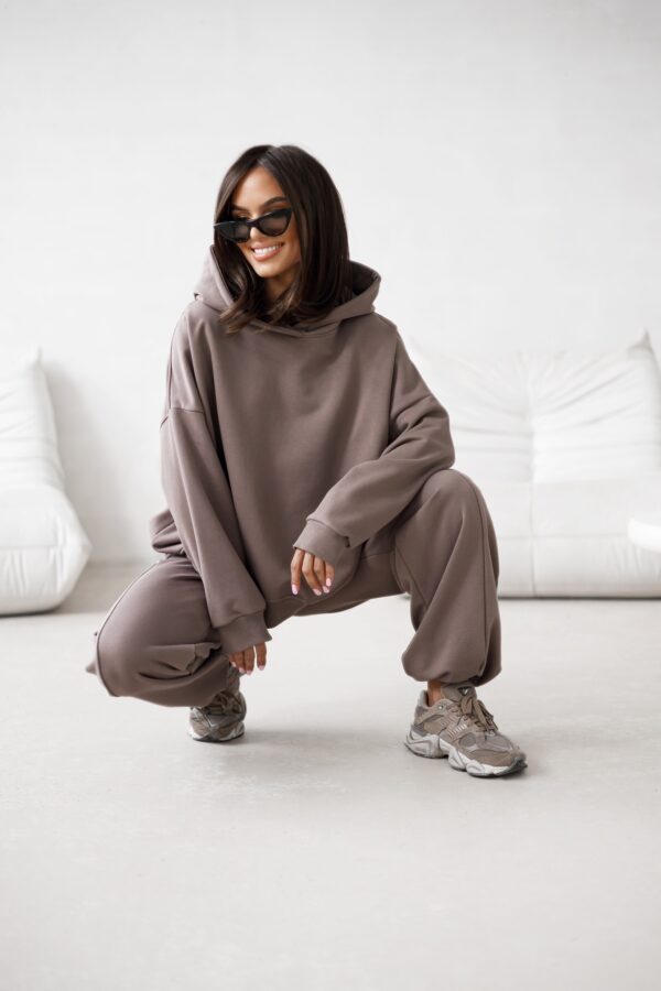 Bluza oversize Lazy jasny brąz