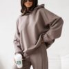 Bluza oversize Lazy jasny brąz