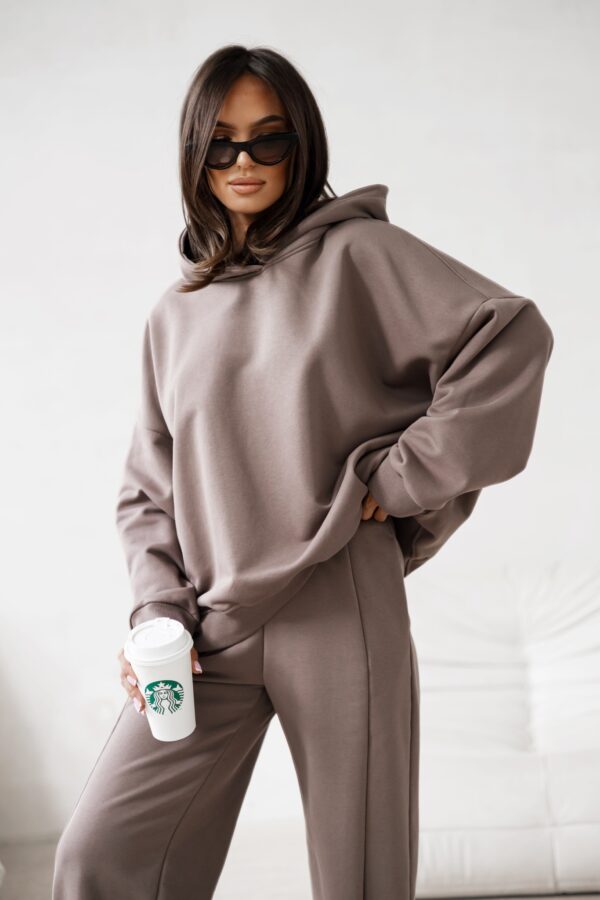 Bluza oversize Lazy jasny brąz