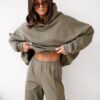 Bluza oversize Lazy oliwka
