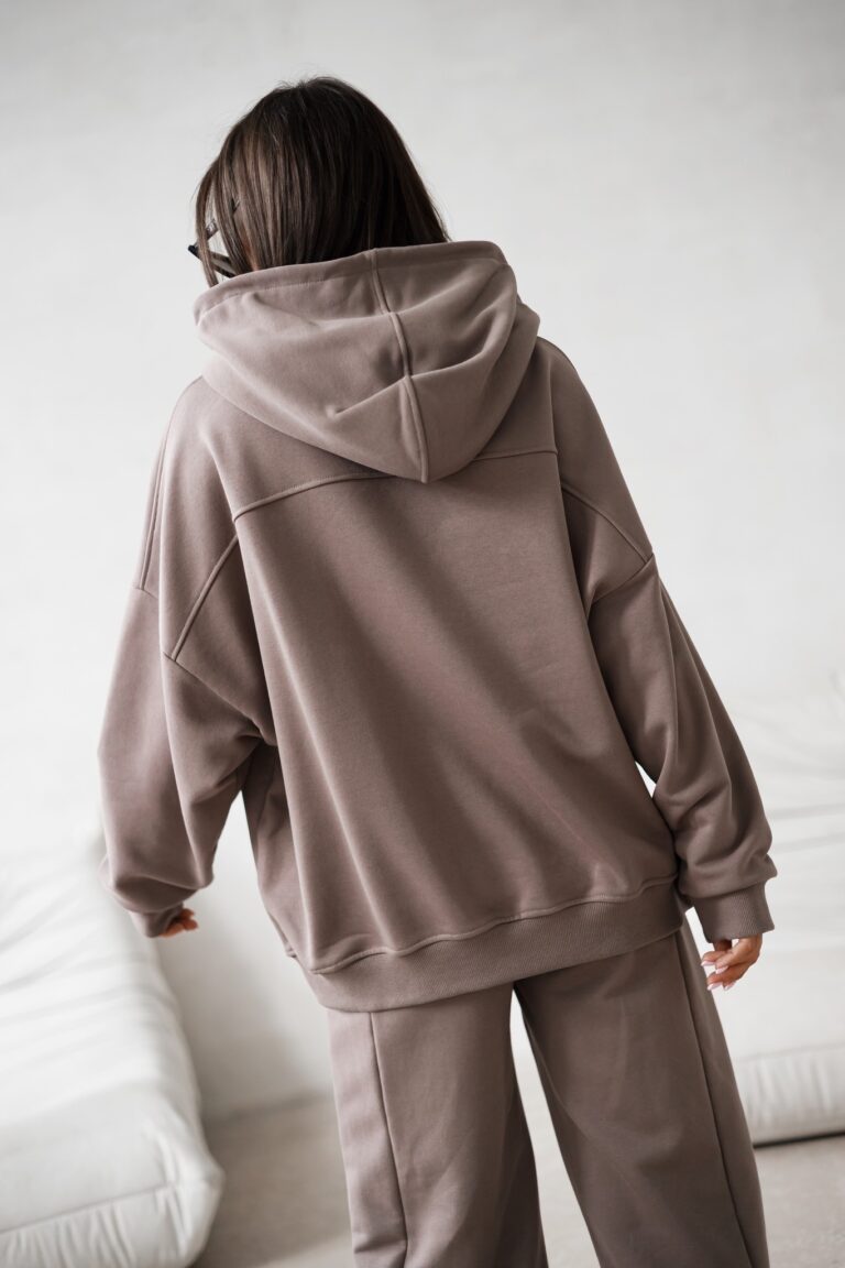 Bluza oversize Lazy jasny braz
