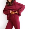Spodnie jogger Flex bordo