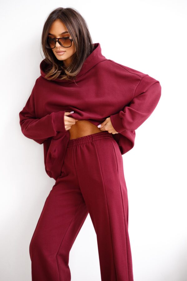 Spodnie jogger Flex bordo