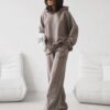 Bluza oversize Lazy jasny brąz