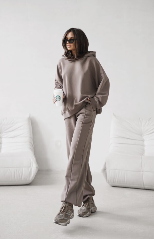 Bluza oversize Lazy jasny brąz