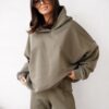Bluza oversize Lazy oliwka