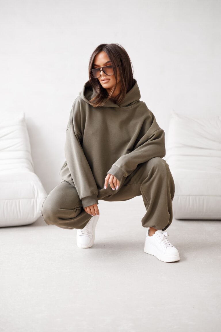 bluza oversize Lazy oliwka
