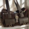 Torba cargo czekolada torba skorzana made in poland cargo casual pasek