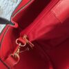 Torba elegance dark denim skorzana, made in italy, z paskiem, duza