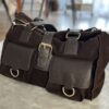 Torba cargo czekolada torba skorzana made in poland cargo casual pasek