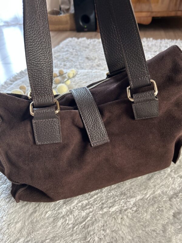 Torba cargo czekolada torba skorzana made in poland cargo casual pasek