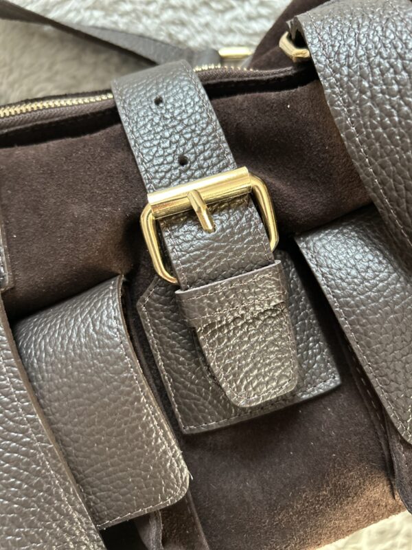 Torba cargo czekolada torba skorzana made in poland cargo casual pasek