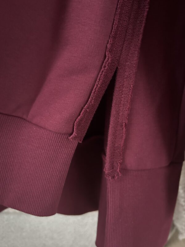 KOMPLET Bluza oversize Gaya bordo i spodnie Flex