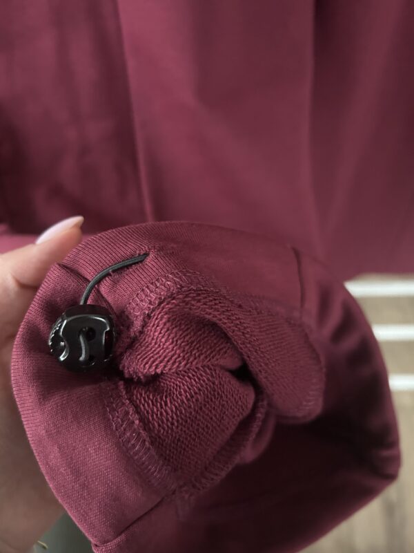 KOMPLET Bluza oversize Gaya bordo i spodnie Flex