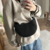 torba Luna Black torba skórzana made in poland na pasku skóra naturalna