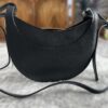 torba Luna Black torba skórzana made in poland na pasku skóra naturalna
